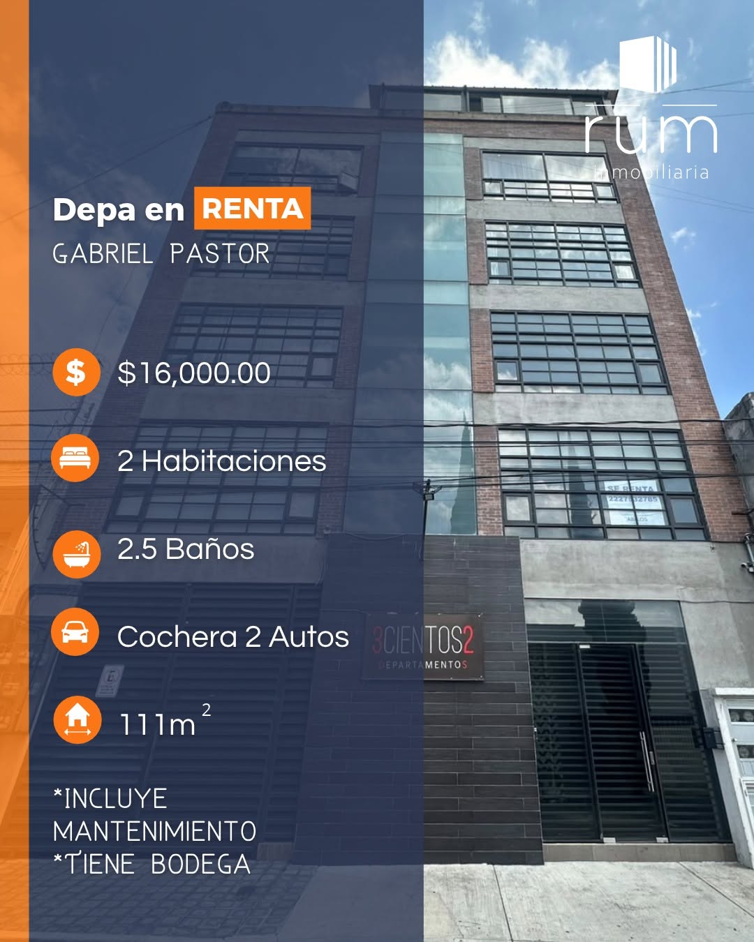Departamento en Gabriel Pastor